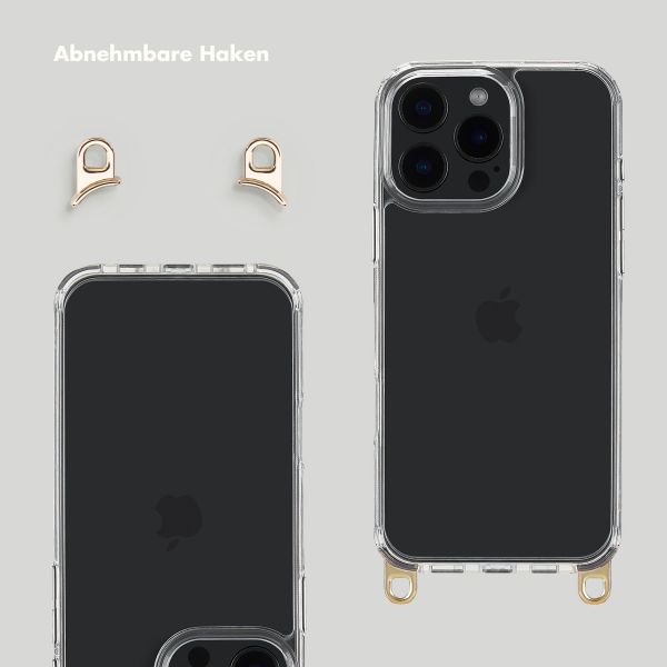 Selencia Backcover mit abnehmbaren Haken Apple iPhone 16 Pro Max - Transparent