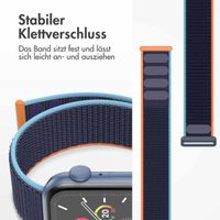 imoshion Nylonarmband für das  Apple Watch Series 1 t/m 9 / SE (38/40/41 mm) | Series 10 / 11 (42 mm) - Dark Navy Blue