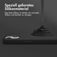 Accezz Liquid Silikoncase für das Samsung Galaxy S24 - Schwarz