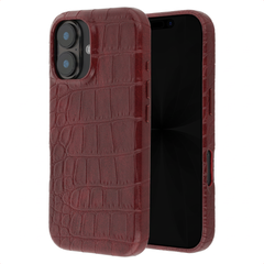 Selencia Croco Backcover mit MagSafe Apple iPhone 17 - Burgundy