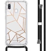 imoshion Design Hülle mit Band für das Samsung Galaxy A40 - White Graphic