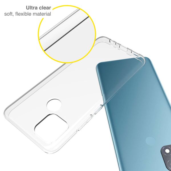 Accezz TPU Clear Cover für das Oppo A15 - Transparent