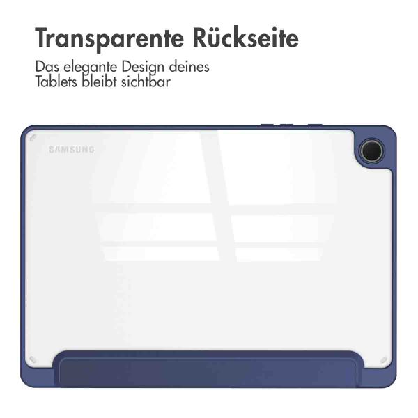 imoshion Trifold Hardcase Klapphülle Samsung Galaxy Tab A9 Plus - Dunkelblau