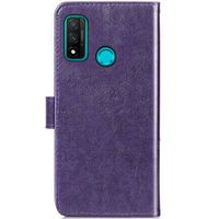 Kleeblumen Klapphülle Huawei P Smart (2020) - Violett