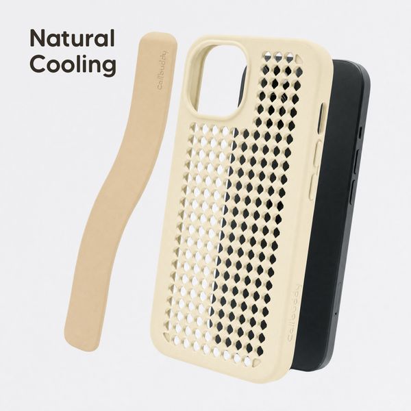 Callbuddy Hülle mit Strap Apple iPhone 17e / 16e / 15 / 14 / 13 - Sand Glow
