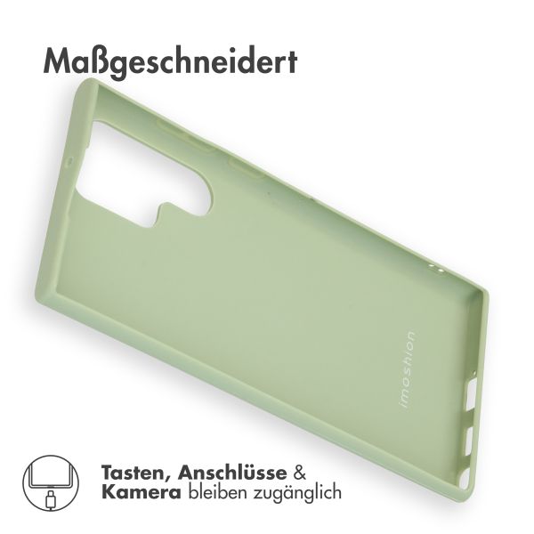 imoshion Color TPU Hülle für das Samsung Galaxy S22 Ultra - Olive Green