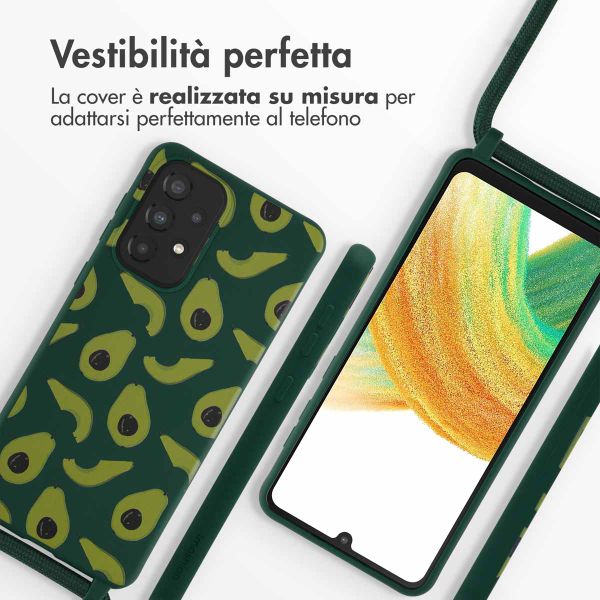 imoshion SilikonHülle design mit Band Samsung Galaxy A33 - Avocado Green