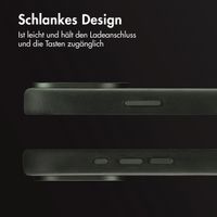 Accezz Vintage Leather Magsafe Backcover Apple iPhone 16 Pro Max - Smokey Green