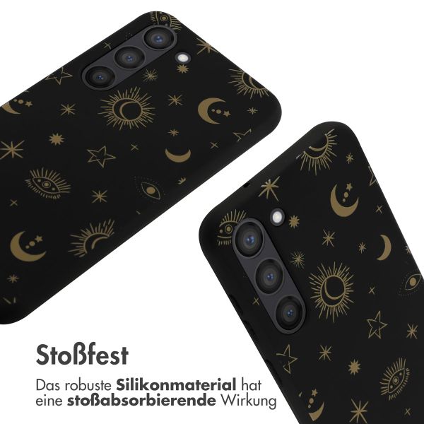 imoshion Silikonhülle design mit Band für das Samsung Galaxy S23 - Sky Black