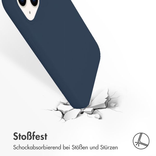Accezz Liquid Silikoncase mit MagSafe Apple iPhone 14 / 13 - Dunkelblau