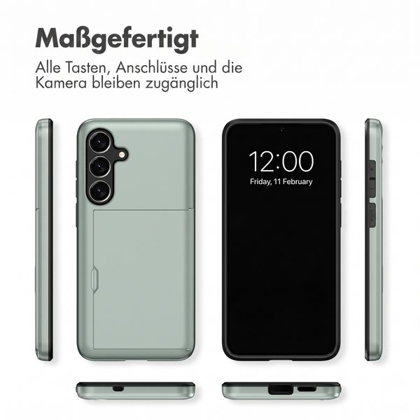 imoshion Backcover mit Kartenfach Samsung Galaxy S26 FE - Dunkelgrün