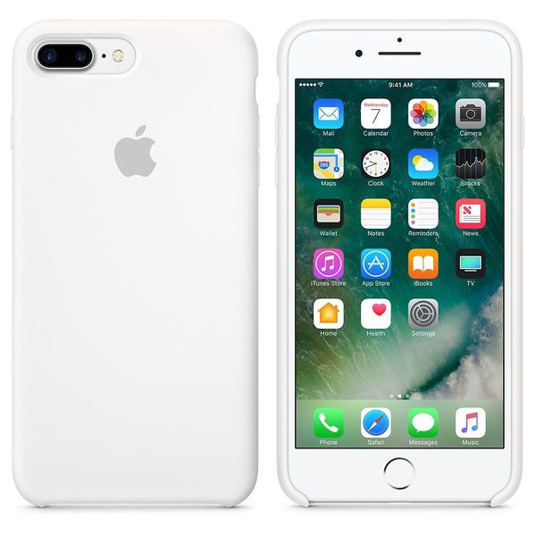Apple Silikoncase Weiß für das Apple iPhone 8 Plus / 7 Plus