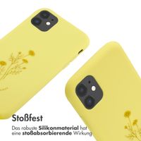 imoshion SilikonHülle design mit Band Apple iPhone 11 - Flower Yellow