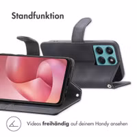 imoshion Klapphülle mit Kordel Motorola Moto G57 Power - Schwarz