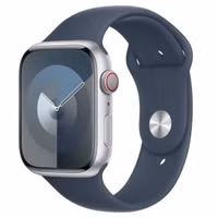 Apple Sport Band für die Apple Watch Series 1 bis 10 / SE / Ultra (2) (44/45/46/49 mm) - Größe S/M - Storm Blue
