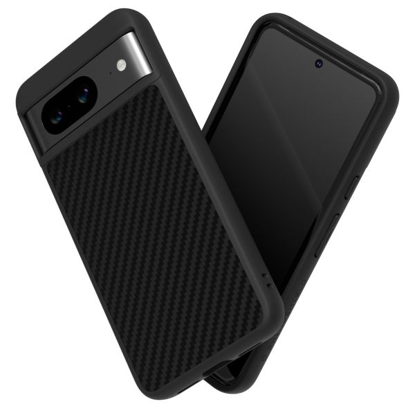 RhinoShield SolidSuit Backcover für das Google Pixel 8 - Carbon Fiber Black