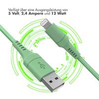 imoshion ﻿Lightning- auf USB-Kabel – nicht MFi-zertifiziert – Geflochtenes Gewebe – 1 m – Grün