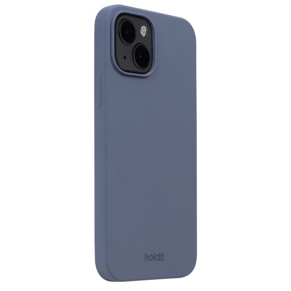 Holdit Silicone Case für das iPhone 15 - Pacific Blue