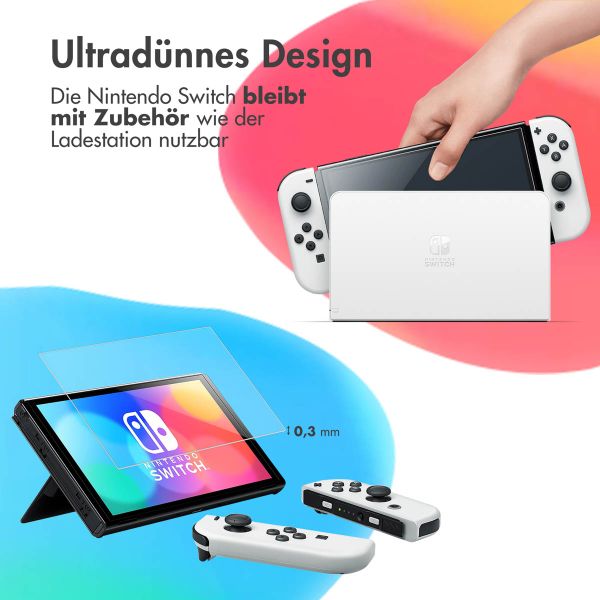 imoshion Screen Protector aus gehärtetem Glas Nintendo Switch OLED