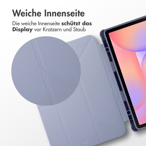 imoshion Origami Klapphülle Samsung Galaxy Tab S9 11.0 Zoll / S10 Lite / S10 FE / S9 FE 10.9 Zoll - Lavender
