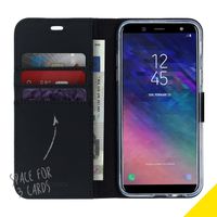Accezz Wallet TPU Klapphülle Samsung Galaxy A6 (2018) - Schwarz