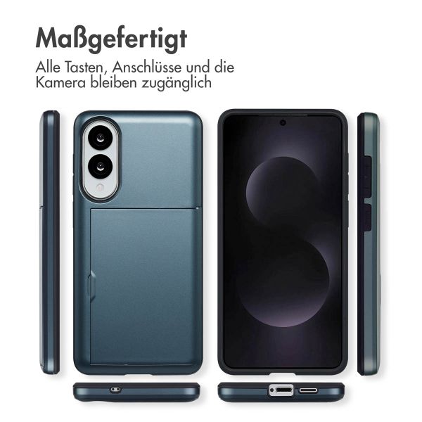 imoshion Backcover mit Kartenfach Samsung Galaxy S25 Edge - Dunkelblau