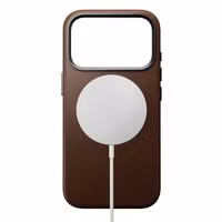 Nomad Traditional Leather Backcover mit MagSafe Apple iPhone 17 Pro - Braun
