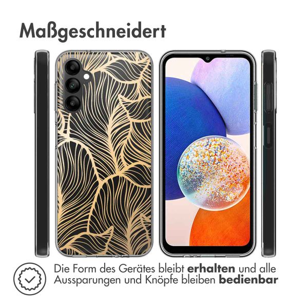 imoshion Design Hülle Samsung Galaxy A14 (5G/4G) - Golden Leaves