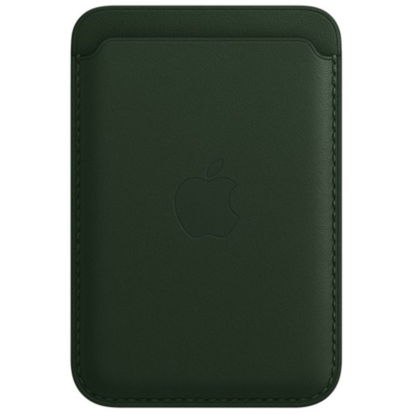 Apple Leather Wallet MagSafe (Apple Wallet 2nd generation) - Sequoia Green