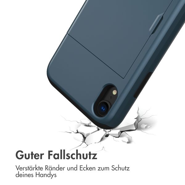 imoshion Backcover mit Kartenfach Apple iPhone Xr - Dunkelblau