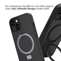 Accezz Ring Stand Backcover mit MagSafe für das iPhone 14 - Schwarz