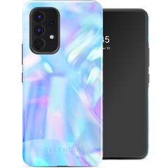 Selencia Vivid Tough Back Cover für das Samsung Galaxy A53 - Holographic Blue Dream