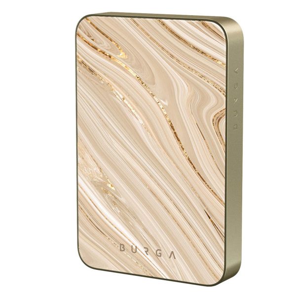 Burga Magnetische Powerbank 5.000 mAh - Geeignet für MagSafe | Full Glam - Gold