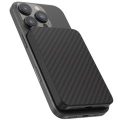 Accezz Kevlar Powerbank 5.000 mAh - MagSafe und Qi2 - Schwarz