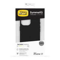 OtterBox Symmetry Cactus Leder Back Cover MagSafe Apple iPhone 17 - Noir Ash