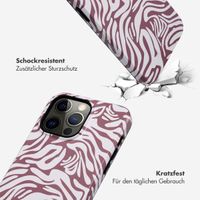 Selencia Vivid Tough Back Cover für das iPhone 14 Pro Max - Trippy Swirl Dark Rose