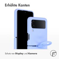 Accezz Liquid Silikoncase für das Samsung Galaxy Z Flip 4 - Violett