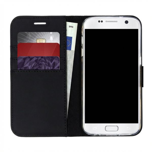 Accezz Wallet TPU Klapphülle Samsung Galaxy S7 - Schwarz