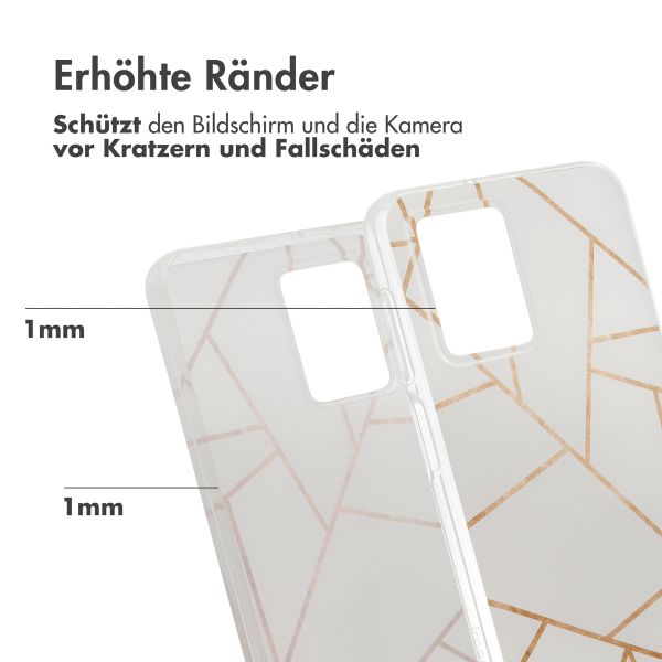 imoshion Design Hülle für das Motorola Moto G54 - White Graphic