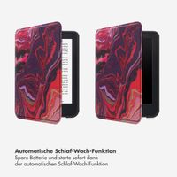 Selencia Vivid Klapphülle Kobo Clara Colour / Clara BW - Marble Purple