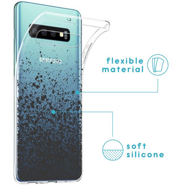 imoshion Design Hülle Samsung Galaxy S10 - Spritzer - Schwarz