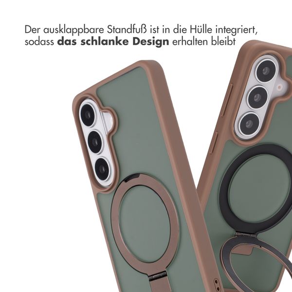 Accezz Ring Stand Backcover mit MagSafe Samsung Galaxy S26 - Braun