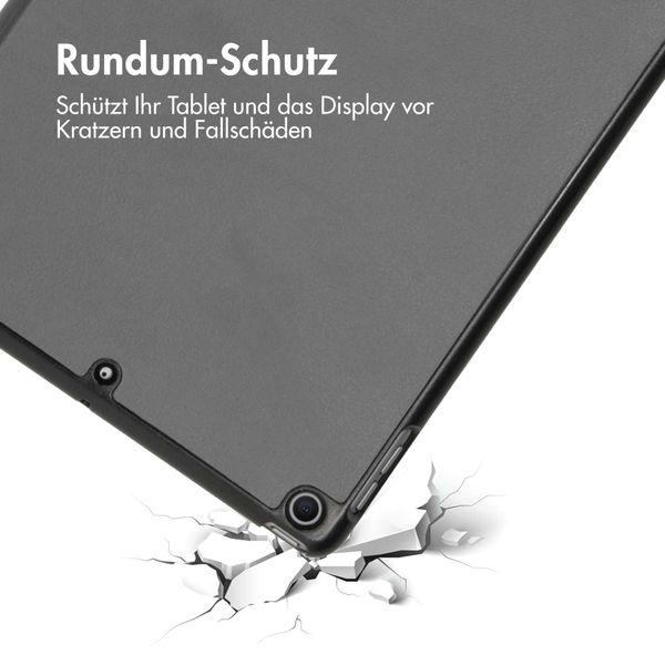 imoshion Trifold Klapphülle Apple iPad 9 (2021) 10.2 Zoll / iPad 8 (2020) 10.2 Zoll / iPad 7 (2019) 10.2 Zoll - Grau