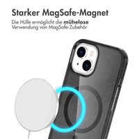 imoshion Sparkle Back Cover mit MagSafe Apple iPhone 15 - Glitter Schwarz