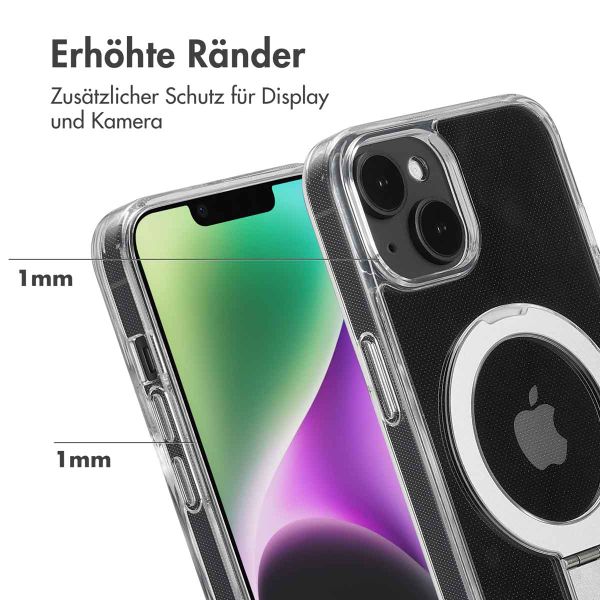 Accezz Ring Stand Backcover mit MagSafe Apple iPhone 14 - Transparent