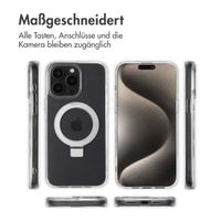 Accezz Ring Stand Backcover mit MagSafe für das iPhone 15 Pro Max - Transparent