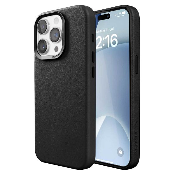 Woodcessories Bio Leather Case MagSafe Apple iPhone 15 Pro Max - Schwarz