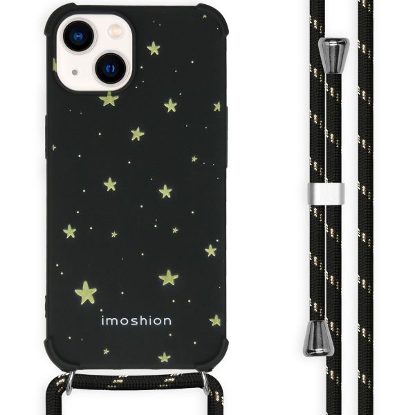 imoshion Design Hülle mit Band für das iPhone 14 - Stars Gold