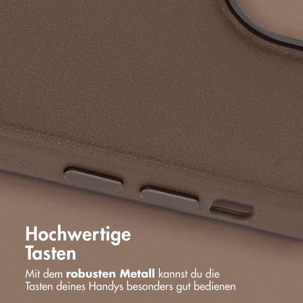Accezz MagSafe Leather Backcover Apple iPhone 15 - Kaffeebraun