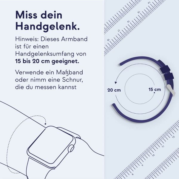 Apple Mailänder Fitness-Armband für Apple Watch Series 1 bis 10 / SE / Ultra (2) (44/45/46/49 mm) - Graphite